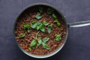 #Ragu #Pasta #Linser #Kornfond #Grøntsager #Miso